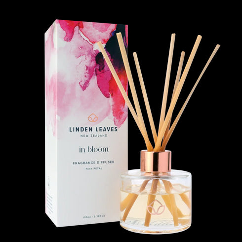 Pink Petal Fragrance Diffuser 100ml-Linden Leaves-Matakana Pharmacy